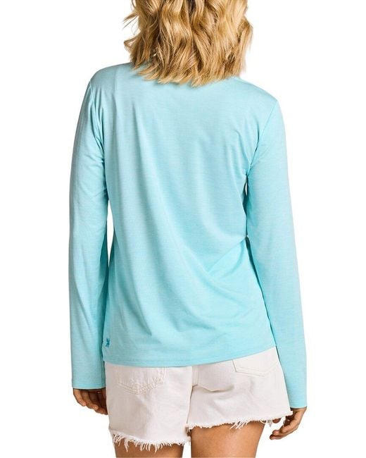 Life Is Good. Blue Long Sleeve Sun Crusher T-Shirt