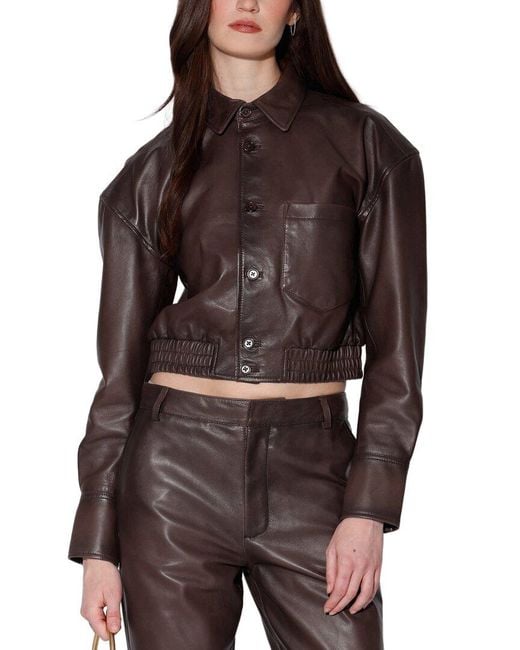 Walter Baker Brown Irma Leather Jacket