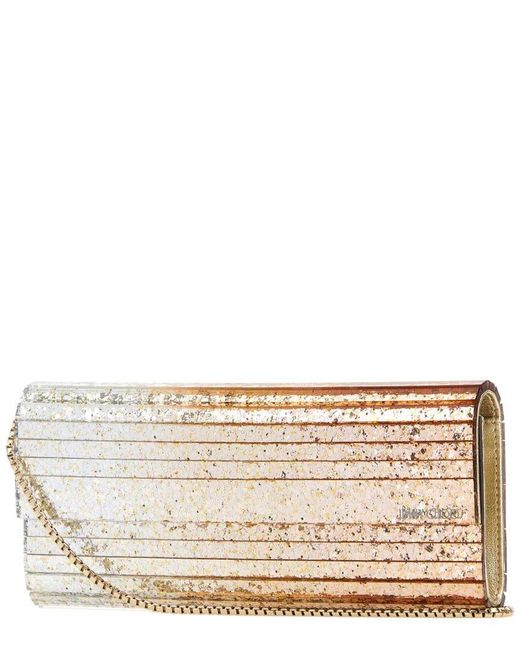 Jimmy Choo Metallic Sweetie Glitter Clutch