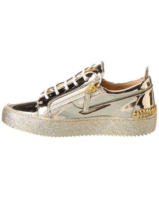 Giuseppe Zanotti Leather May London Patent Sneaker in Gold (Metallic) for  Men | Lyst