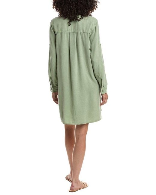 Bella Dahl Green Relaxed Fit Shirt Dress