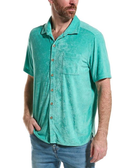 Tommy Bahama Blue Poolside Camp Shirt for men