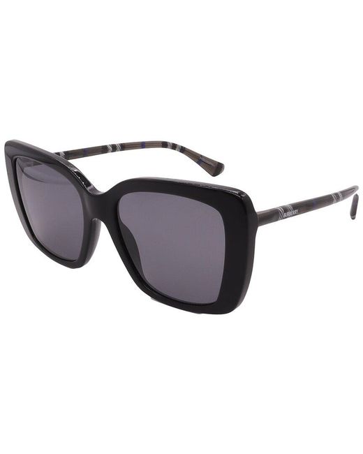 Burberry Black Be4456 54Mm Polarized Sunglasses