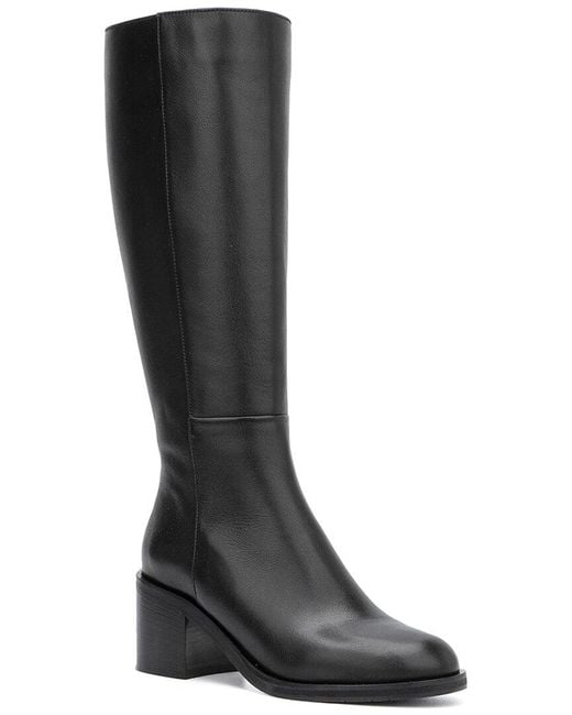 Aquatalia Baia Weatherproof Leather Boot in Black Lyst