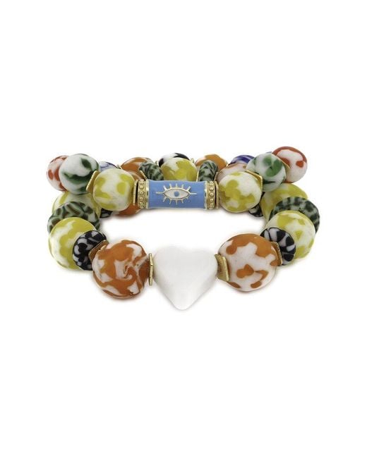 Ebru Jewelry Multicolor One Of A Kind Beaded Bracelet