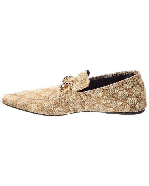 Gucci White Ragazzo Gg Supreme Canvas & Leather Loafer