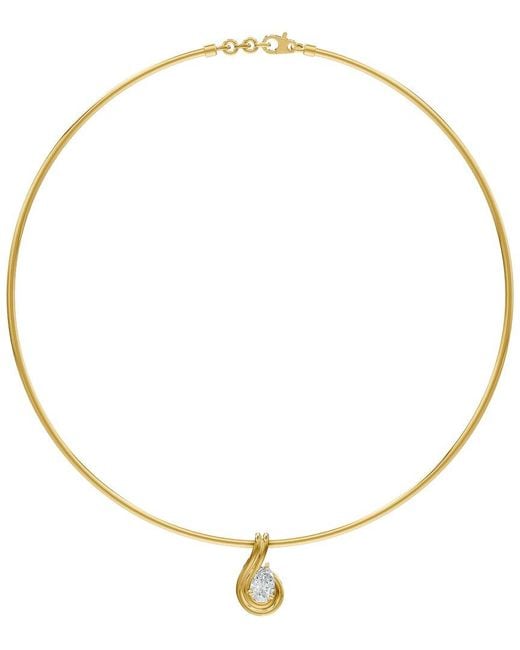 Lab Grown Diamonds Metallic 18K Over 1.00 Ct. Tw. Lab-Grown Diamond Necklace