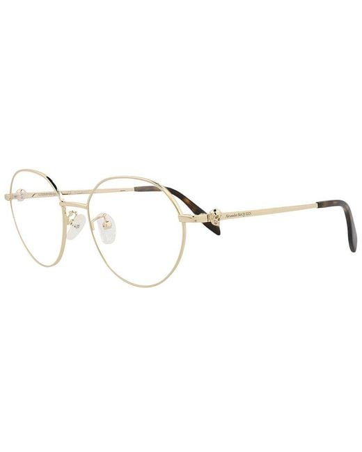 McQueen Metallic Am0319O 53Mm Optical Frames for men