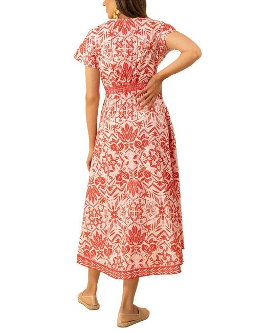 Hale Bob Red Galilea Maxi Dress