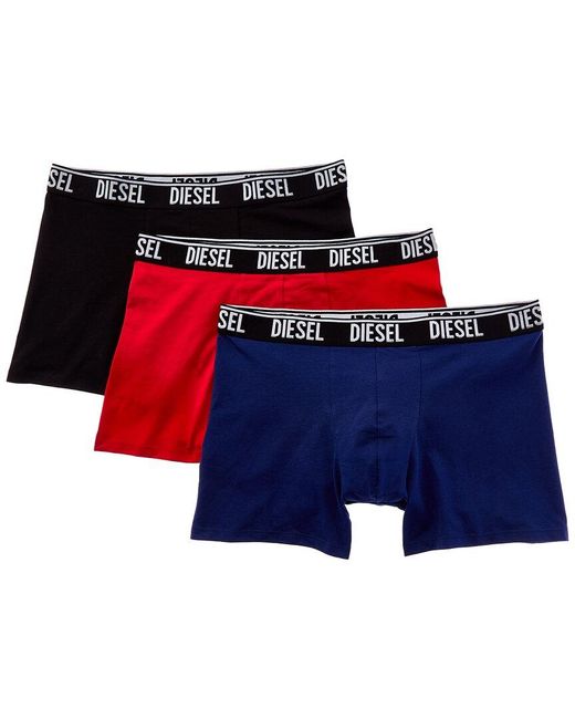 DIESEL Blue Sebastian 3Pk Boxer for men