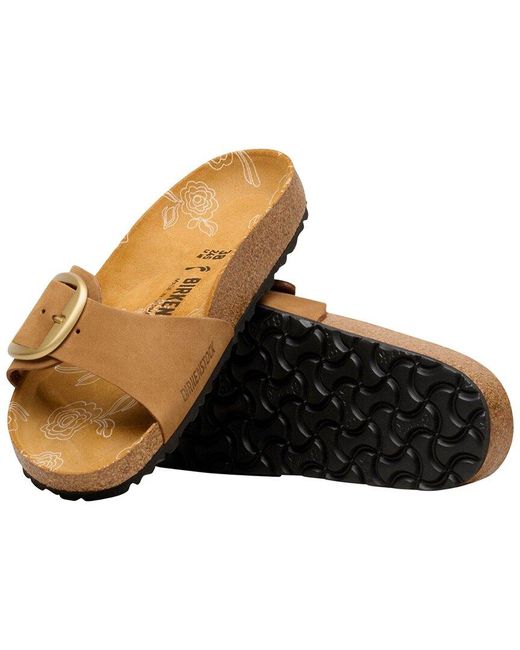 Birkenstock Brown Madrid Big Buckle Leather Sandal