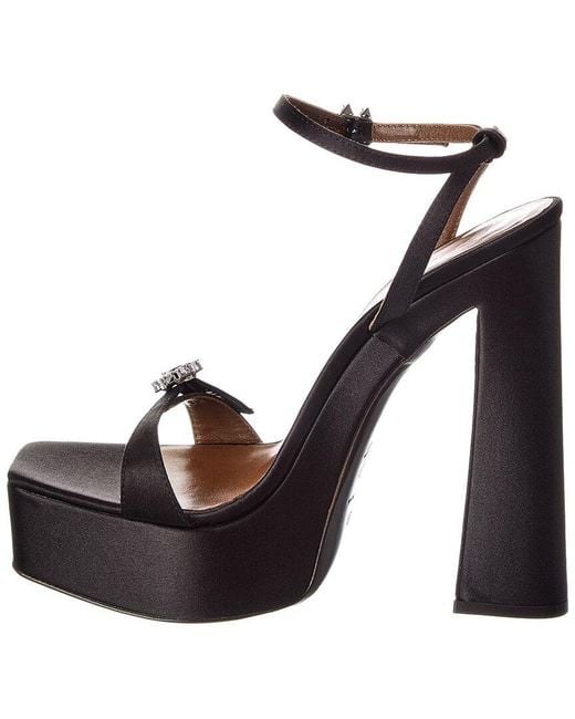 Giuseppe Zanotti Brown Destino 100 Satin Platform Sandal