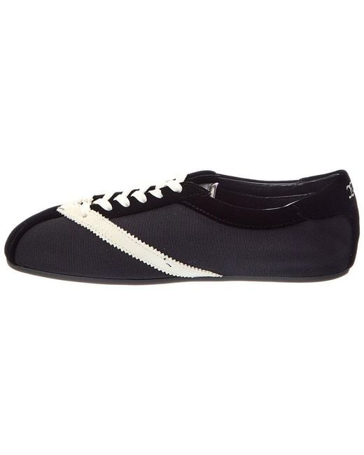 Céline Black Nylon, Suede & Velvet Sneaker