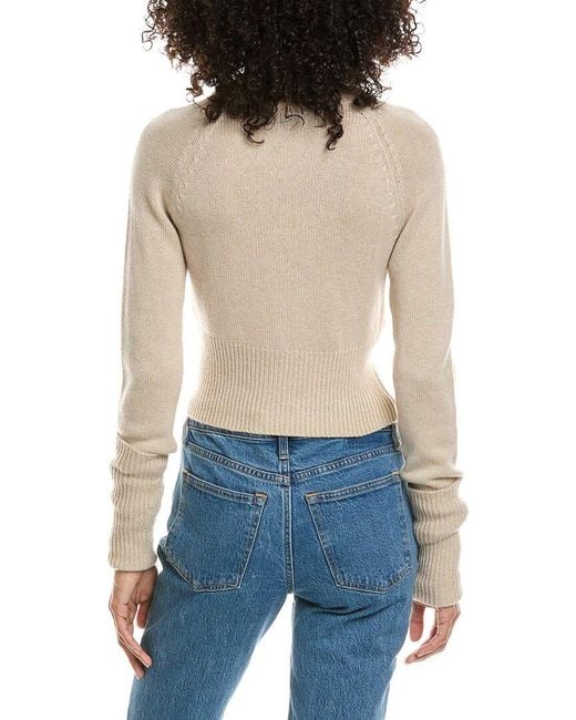 Prada Blue Cropped Cashmere Sweater