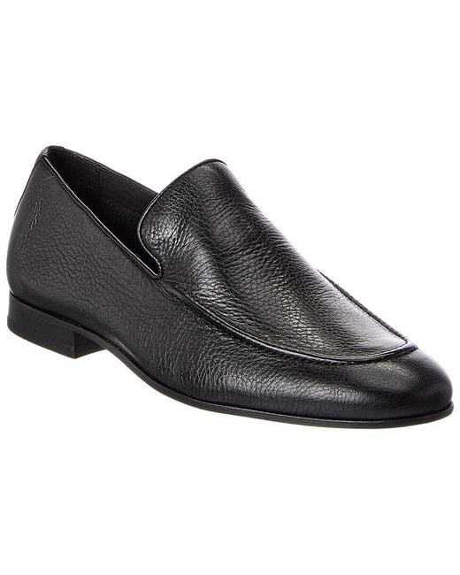 Donald J Pliner Black Tristan Leather Loafer for men