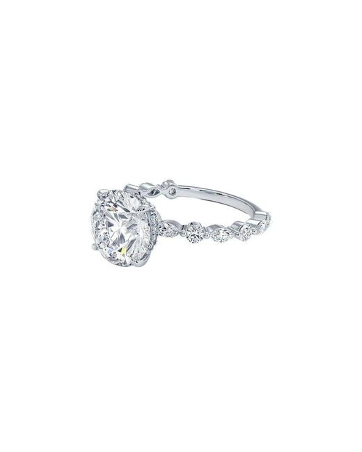 Lab Grown Diamonds White 14K 3.00 Ct. Tw. Lab-Grown Diamond Ring