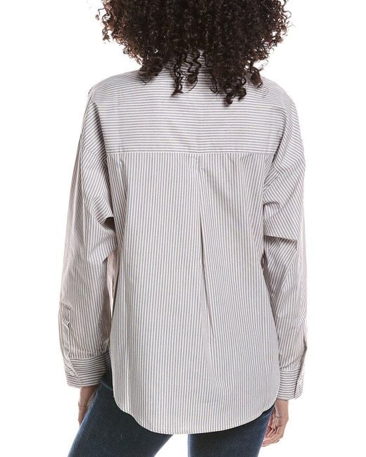 Bernardo Gray Boyfriend Shirt