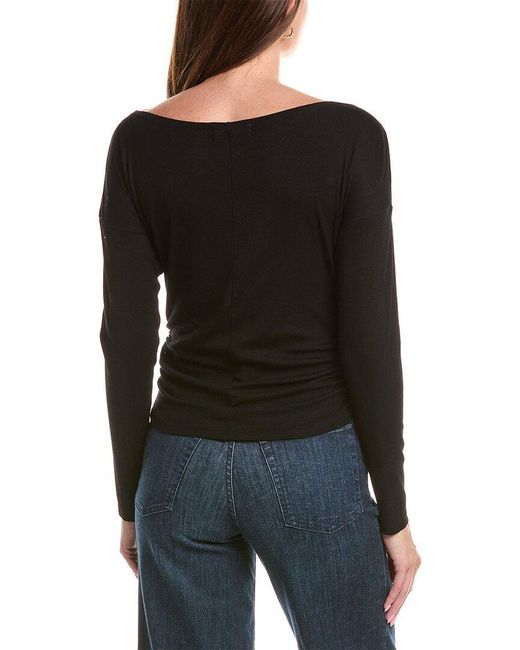 Michael Stars Black Deanna Off Shoulder Top