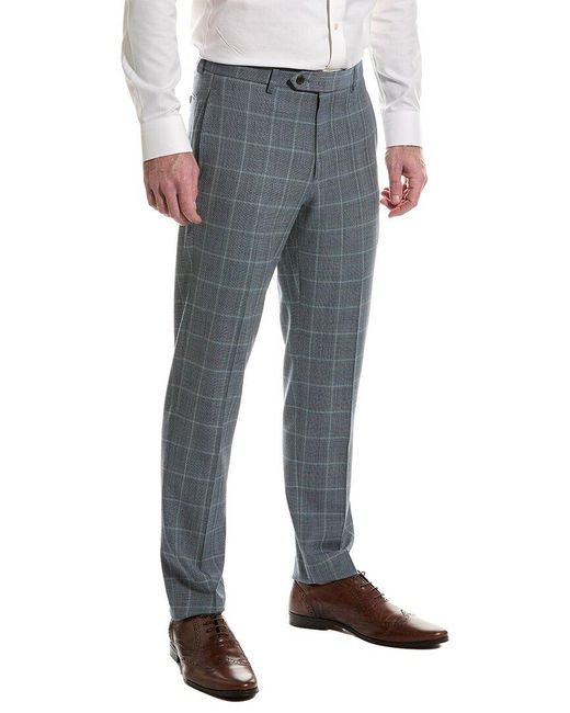 Brooks Brothers Blue Explorer Regent Fit Wool-blend Pant for men
