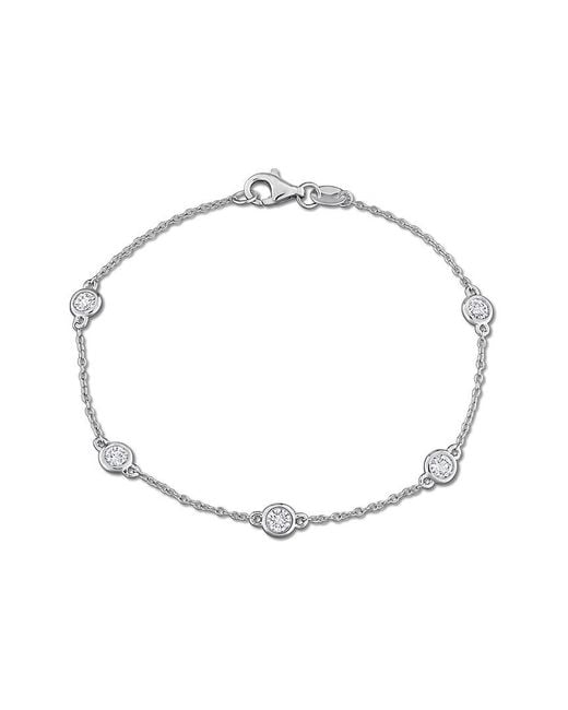 Created Forever Metallic 0.75 Ct. Tw. Lab-Grown Diamond Station Bracelet