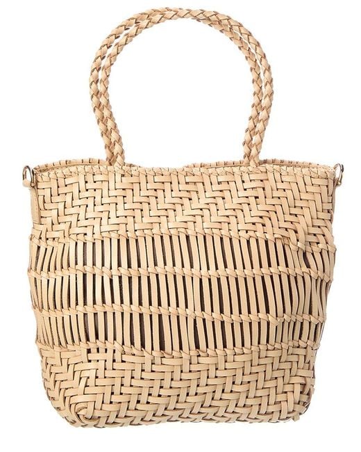 Rafe New York Brown Kaya Leather Tote