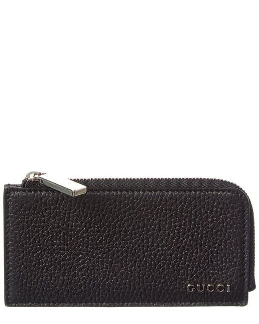 Gucci Black Leather Coin Wallet for men