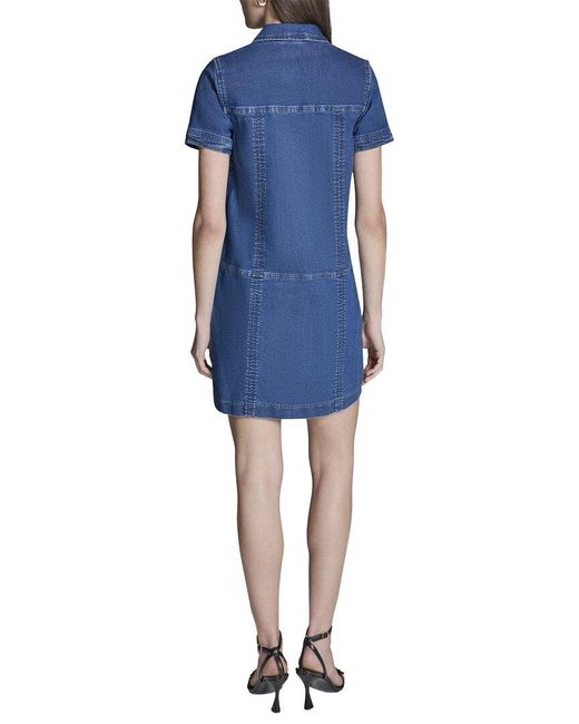 BCBGMAXAZRIA Blue Aline Dress