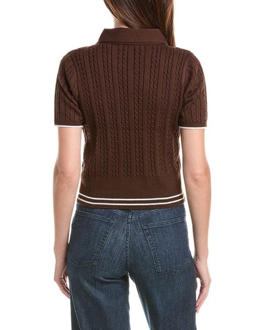Nanette Lepore Brown Knit Sweater
