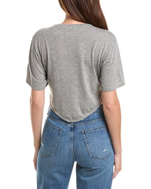 Chaser Brand Gray Triblend Jersey Kylie T-Shirt
