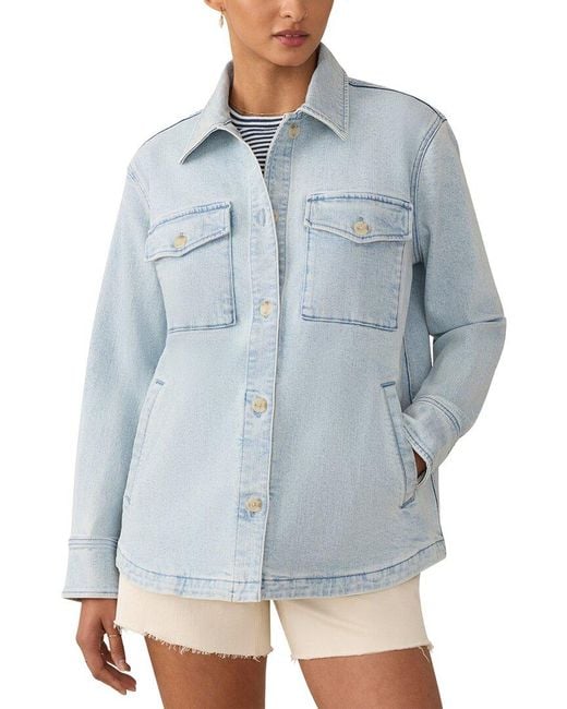 Faherty Brand Blue Holden Shirt Jacket