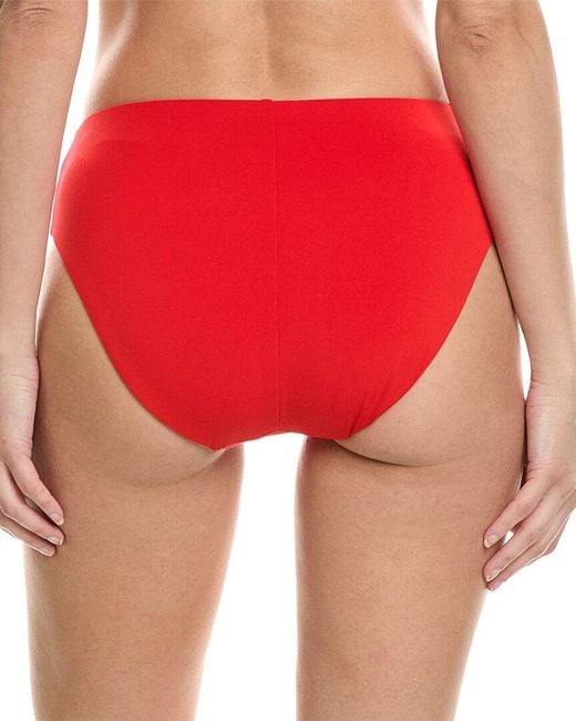 Robin Piccone Red Ava High Waist Bottom