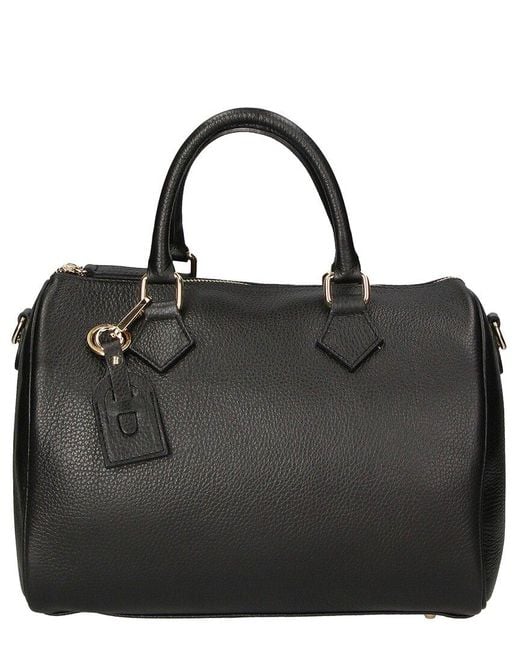 Chiara Ferretti Black Leather Shoulder Bag