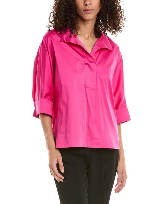 Ted Baker Pink Wide-neck Blouse