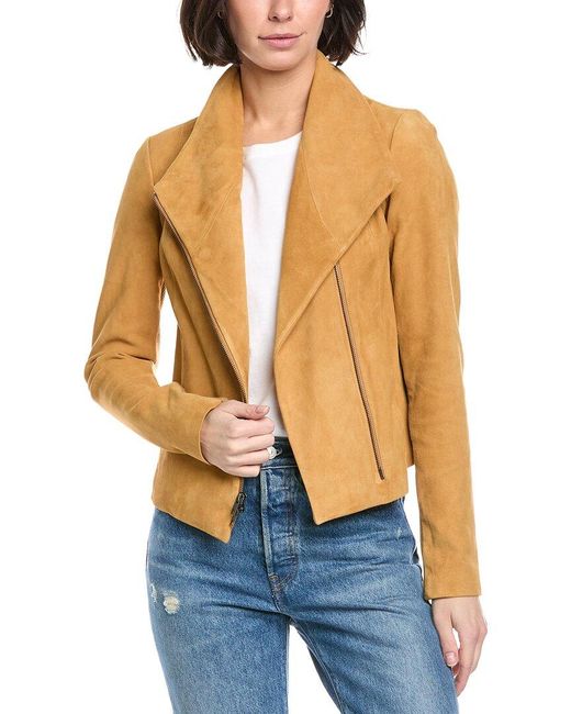 Vince Blue Suede Scuba Jacket