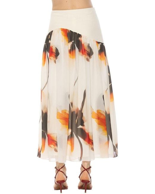 Alexia Admor White Eris A-Line Skirt