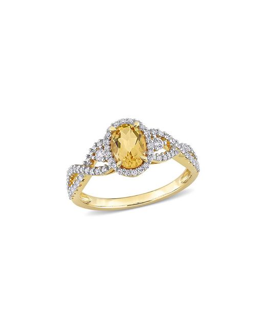 Rina Limor Metallic 10k 1.08 Ct. Tw. Diamond & Gemstone Ring