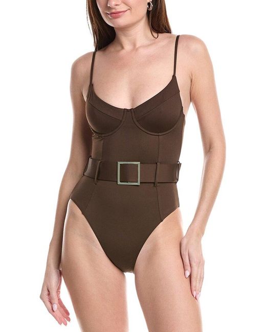 WeWoreWhat Brown Danielle One-Piece