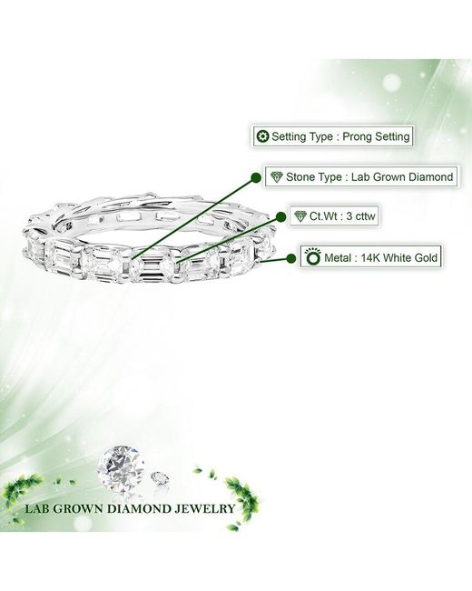 Amairah White 14K 3.00 Ct. Tw. Lab-Grown Diamond Eternity Ring