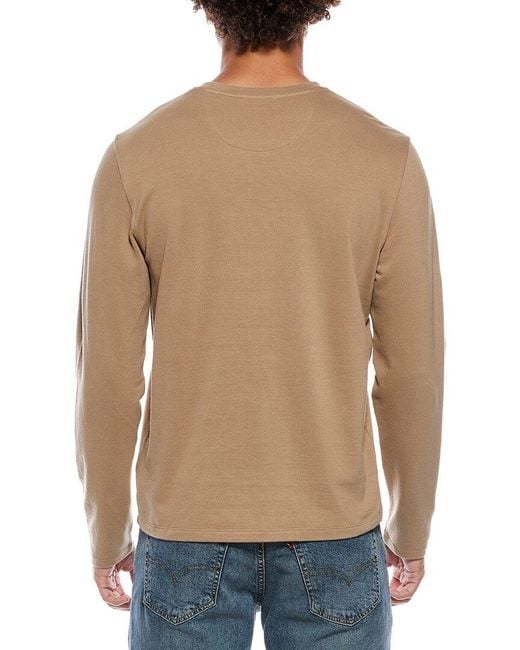 Vince Blue Birdseye Crewneck Sweatshirt for men