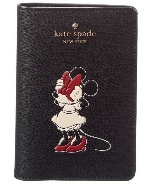 Kate Spade Black X Disney Minnie Mouse Passport Holder