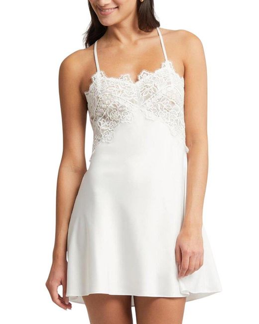 Rya Collection White Rosey Chemise
