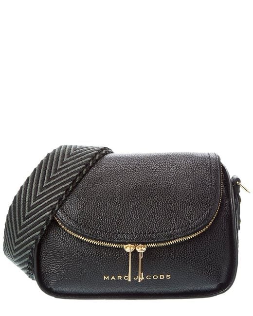 Marc Jacobs Black Groove 2.0 Mini Leather Messenger