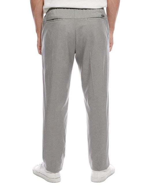 Scotch & Soda Gray Drawstring Melange Pant for men