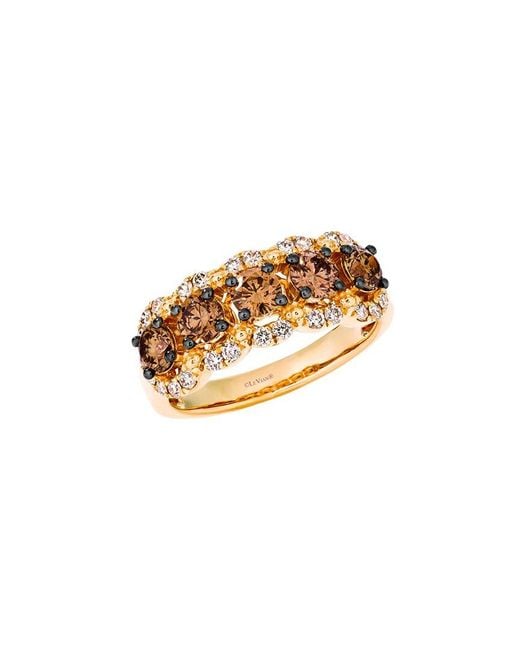 Le Vian White Euphoria Chocolate 14K 1.54 Ct. Tw. Diamond Band Ring
