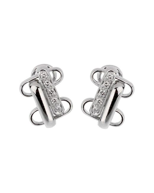 Pomellato Metallic 18K 0.50 Ct. Tw. Diamond Earrings (Authentic Pre-Owned)