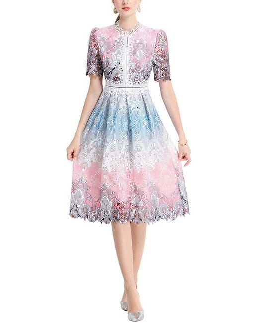 DZA Pink Midi Dress