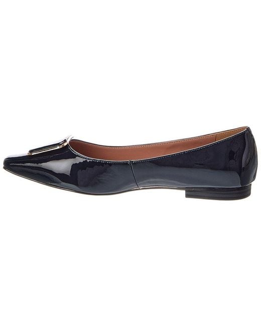 Linea Paolo Blue Nancy Leather Flat