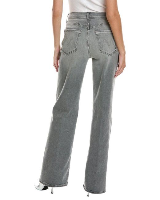 Mother Gray Denim The Maven Heel Barely There Jean
