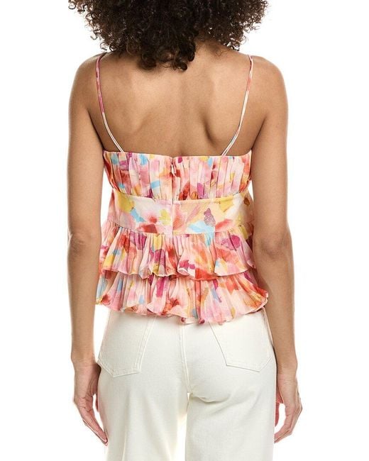 AMUR Red Sandie Shell Top