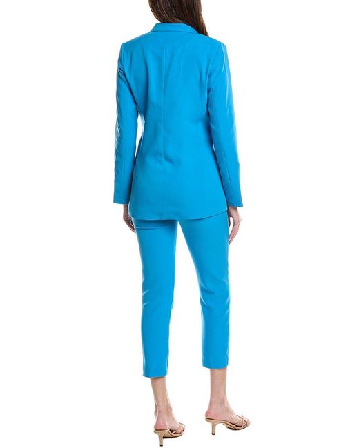 Silvian Heach Blue 2Pc Jacket & Pant Set